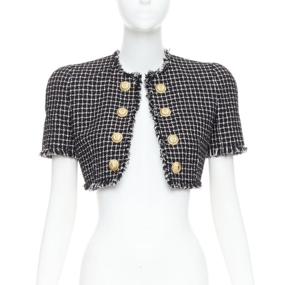 Balmain 2024 Tweed Lionhead Jacket